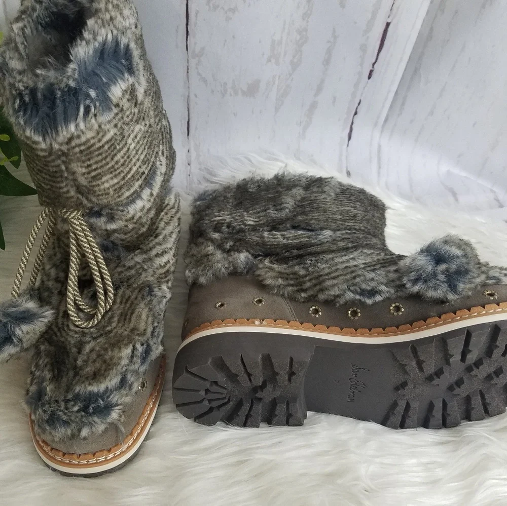 Sam Edelman Winter Faux Fur Boots - Picture 1 of 6